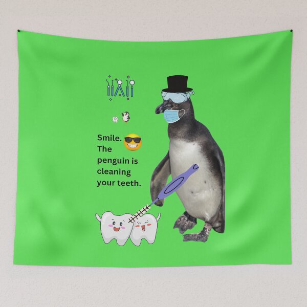 Item preview, Kopie von Kopie von Kopie von Kopie von Penguin Dentist Collection - Want sparkling white teeth? – This penguin does. designed and sold by Katja LebenFreude.