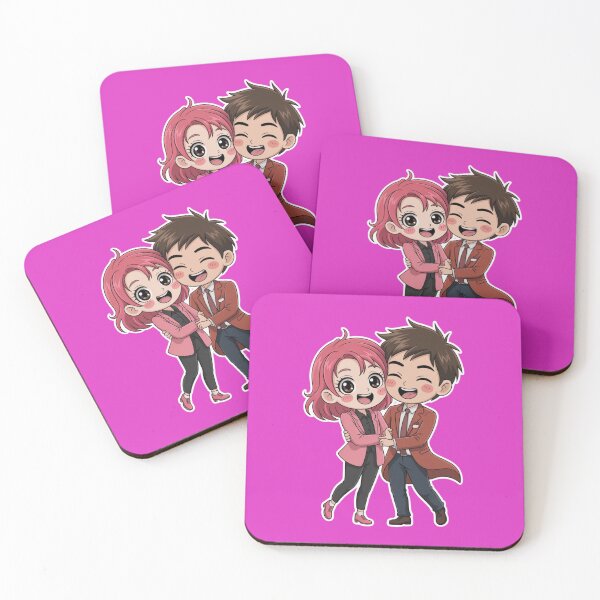 Item preview, Funny Anime Valentine’s Day – Cute Chibi Couple Love Design designed and sold by Diamaber.