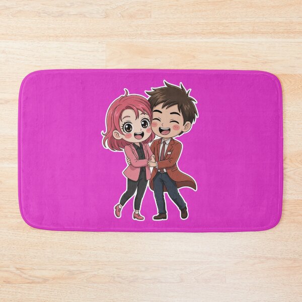 Item preview, Funny Anime Valentine’s Day – Cute Chibi Couple Love Design designed and sold by Diamaber.