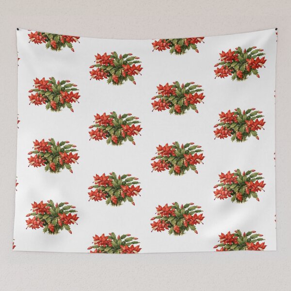 Item preview, Blooming Red Christmas Cactus Flowers  designed and sold by silviaol.