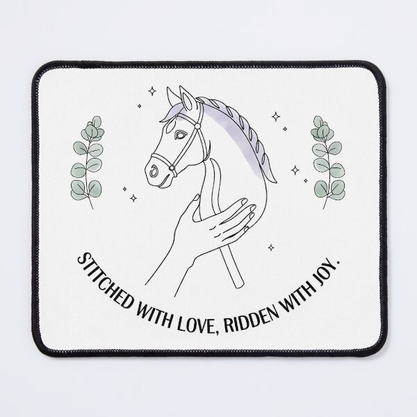 Item preview, Hobby Horsing Hobby Horse Handmade Stitched with Love Design designed and sold by Fuechse.