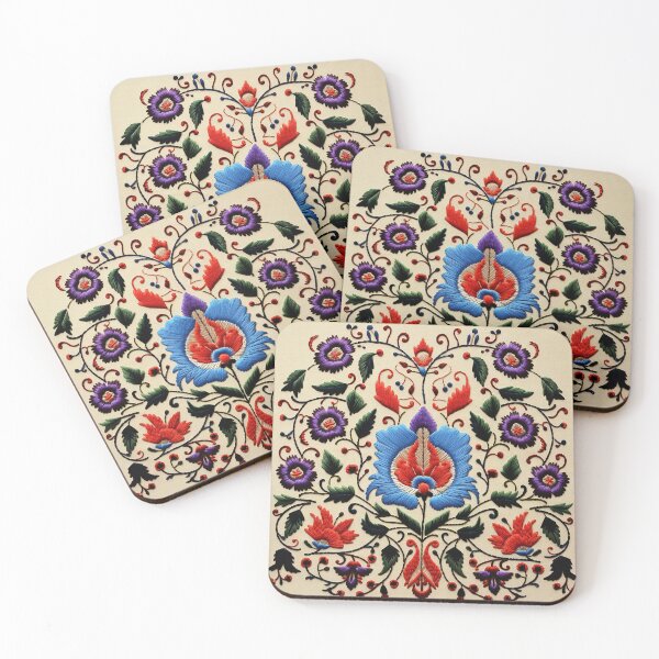 Item preview, Vibrant Mexican Floral Embroidery: Traditional Folk Art Motif designed and sold by BrainCurves.