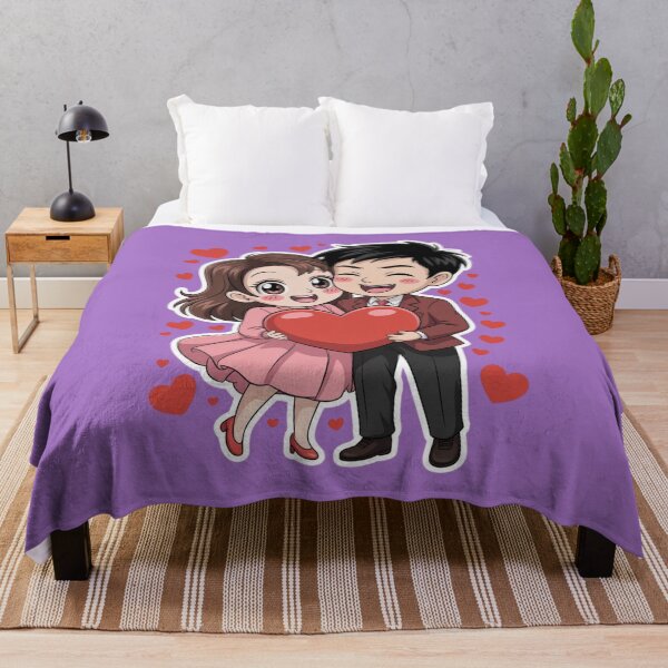 Item preview, Funny Anime Valentine’s Day – Cute Chibi Couple Love Design designed and sold by Diamaber.