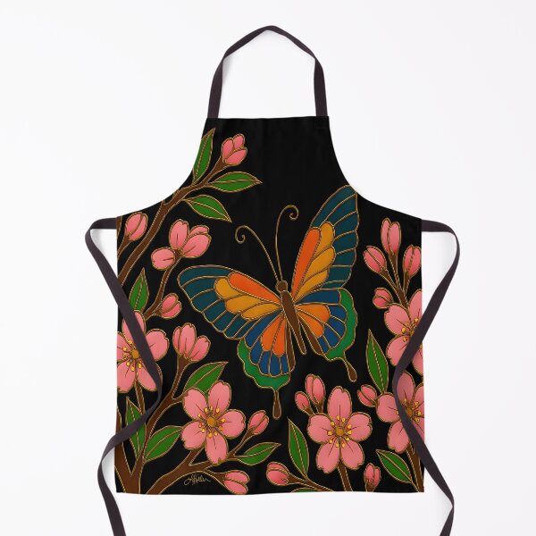 Item preview, Butterfly in the Cherry Blossoms Under A Full Moon designed and sold by Lee Hiller Designs.