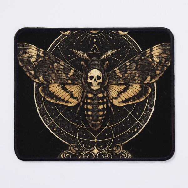 Item preview, Death’s-head Hawkmoth – Dark Entomology Illustration designed and sold by Rlyehinmate.