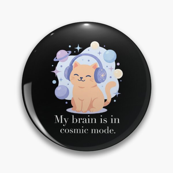 Item preview, My Brain Is In Cosmic Mode designed and sold by FreshVibe Prints.