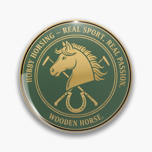Item preview, Hobby Horsing Emblem Real Sport Real Passion Design designed and sold by Fuechse.