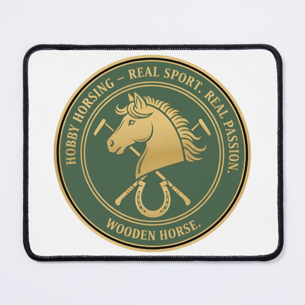 Item preview, Hobby Horsing Emblem Real Sport Real Passion Design designed and sold by Fuechse.