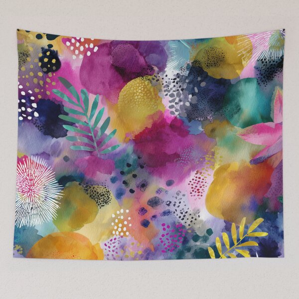 Item preview, Vibrant Tropical Watercolor designed and sold by Swedeprep.