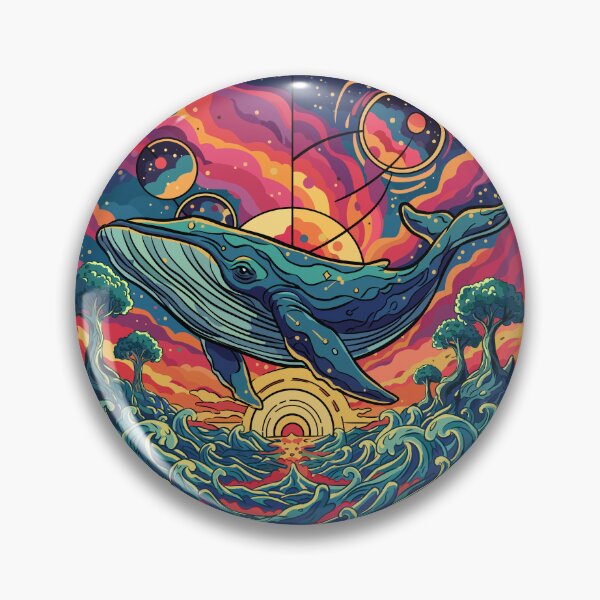 Item preview, Cosmic Whale | Surreal Ocean and Universe Illustration designed and sold by MartynaKanik.