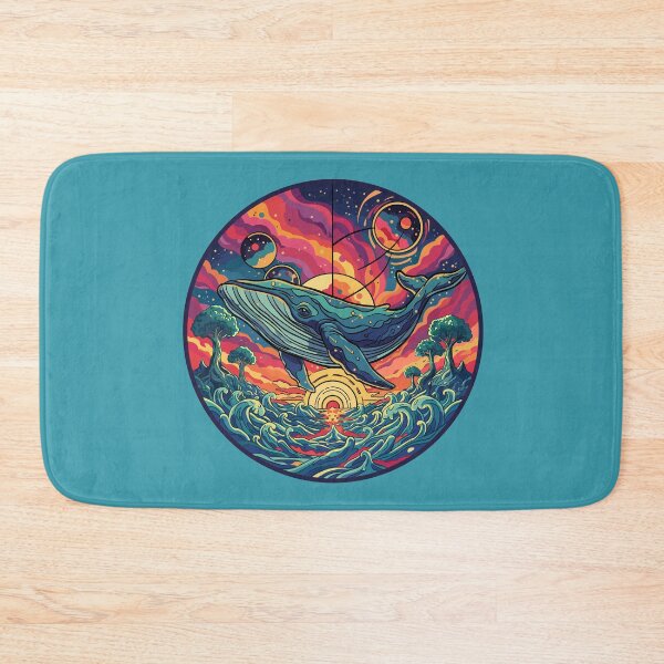 Item preview, Cosmic Whale | Surreal Ocean and Universe Illustration designed and sold by MartynaKanik.