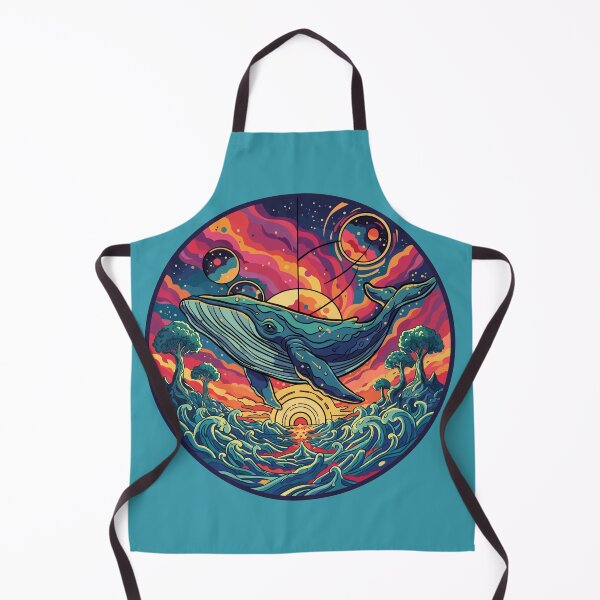 Item preview, Cosmic Whale | Surreal Ocean and Universe Illustration designed and sold by MartynaKanik.