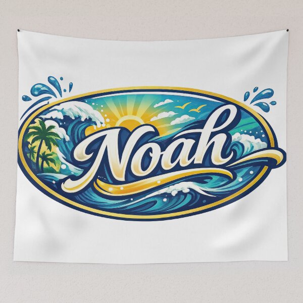 Item preview, Noah – Tropical Waves Adventure Art designed and sold by ForeverPrintsOK.