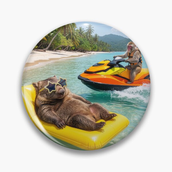 Item preview, Wombat Pestered in Paradise designed and sold by Tridentulus.