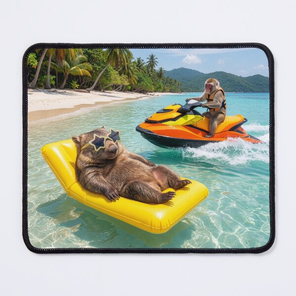 Item preview, Wombat Pestered in Paradise designed and sold by Tridentulus.
