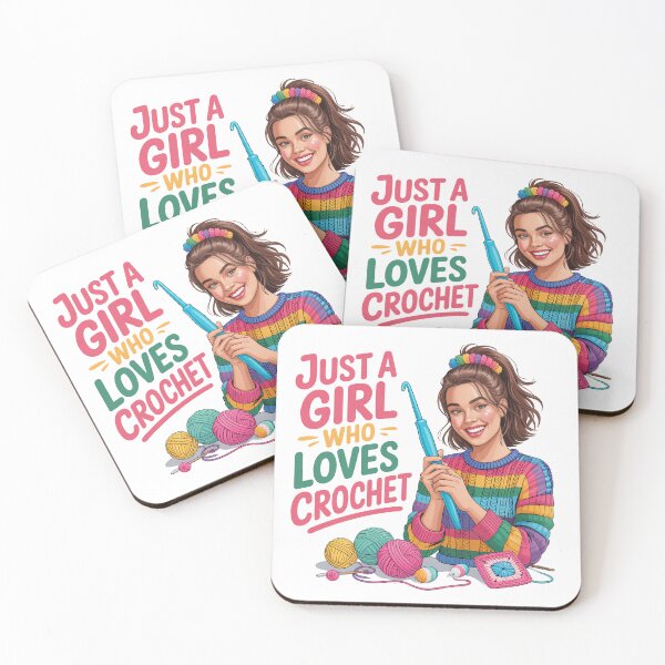 Item preview, just a girl who loves crochet designed and sold by jkrphoto.