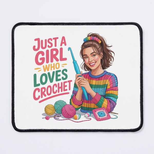 Item preview, just a girl who loves crochet designed and sold by jkrphoto.