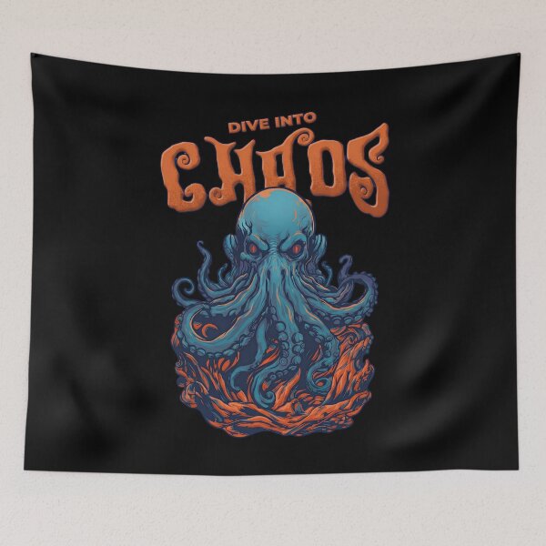 Item preview, Dive Into Chaos - Fierce Kraken Design designed and sold by SidTastic .