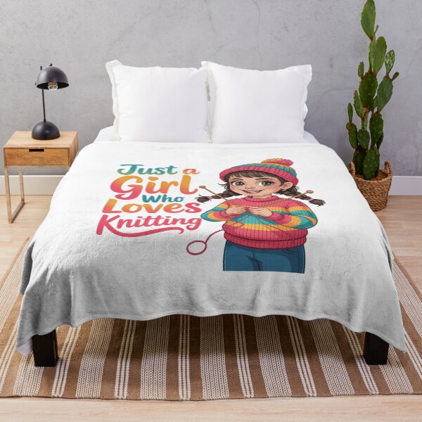 Item preview, just a girl who loves Knitting designed and sold by jkrphoto.