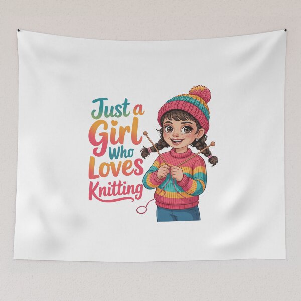 Item preview, just a girl who loves Knitting designed and sold by jkrphoto.