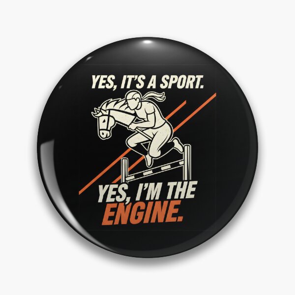Item preview, Hobby Horsing Sport I'm the Engine show jumping motif designed and sold by Fuechse.