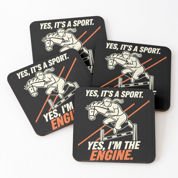 Item preview, Hobby Horsing Sport I'm the Engine show jumping motif designed and sold by Fuechse.