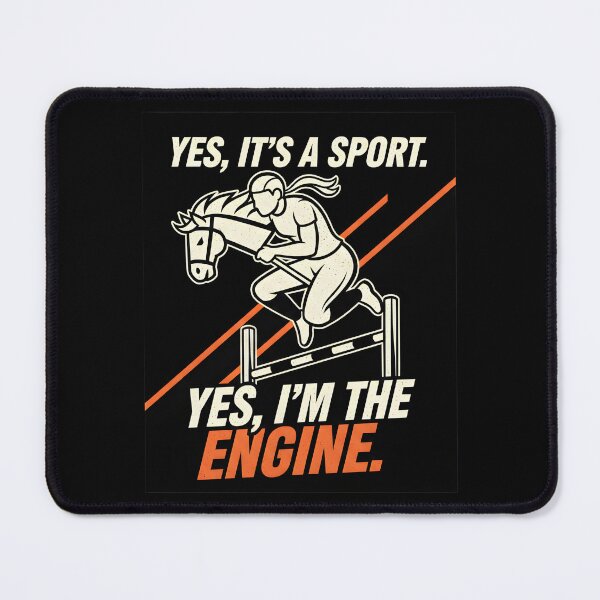 Item preview, Hobby Horsing Sport I'm the Engine show jumping motif designed and sold by Fuechse.