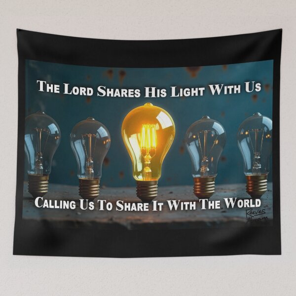 Item preview, The Lord Shares His Light With Us | Scripture Inspired Art designed and sold by Pastor Reeves Studio.