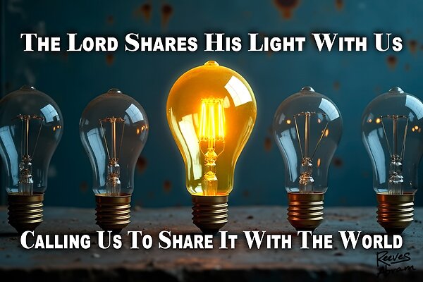 The Lord Shares His Light With Us | Scripture Inspired Art