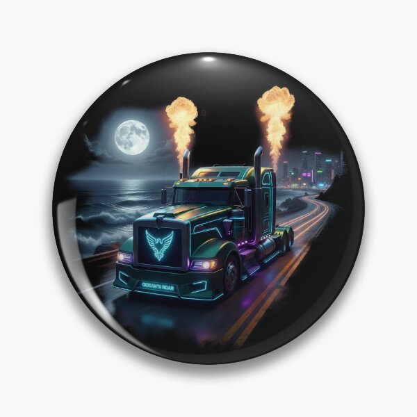 Item preview, Ocean's Roar Cyberpunk Night Coastal Truck designed and sold by BounoWorld.