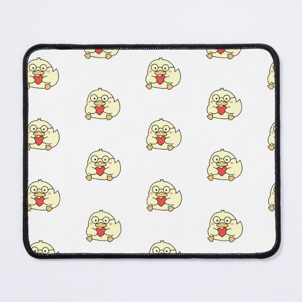 Item preview, Cute yellow duck with heart and glasses designed and sold by PinFlick.
