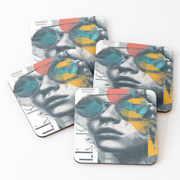 Item preview, Cyberpunk Sunglasses Portrait Art T-Shirt | Retro Dystopian Aesthetic designed and sold by ZChrome.