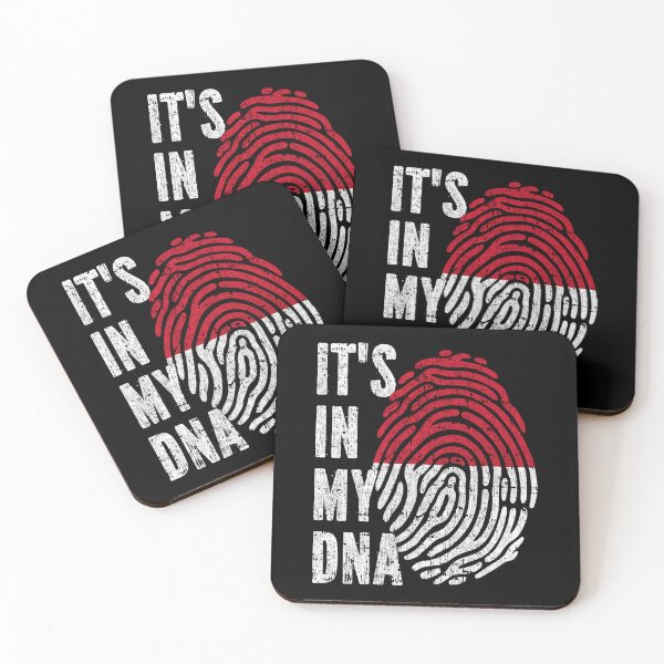 Item preview, IT'S IN MY DNA Monaco Flag Roots designed and sold by CosmoKitsch.