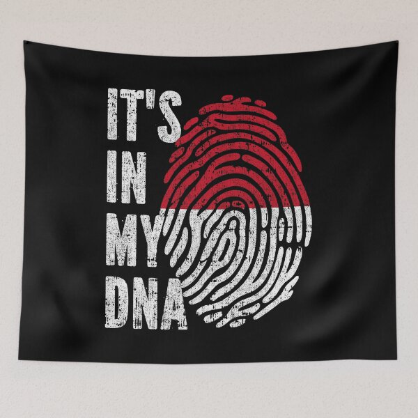 Item preview, IT'S IN MY DNA Monaco Flag Roots designed and sold by CosmoKitsch.