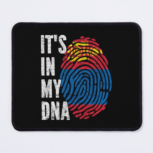 Item preview, IT'S IN MY DNA Mongolia Flag Roots designed and sold by CosmoKitsch.