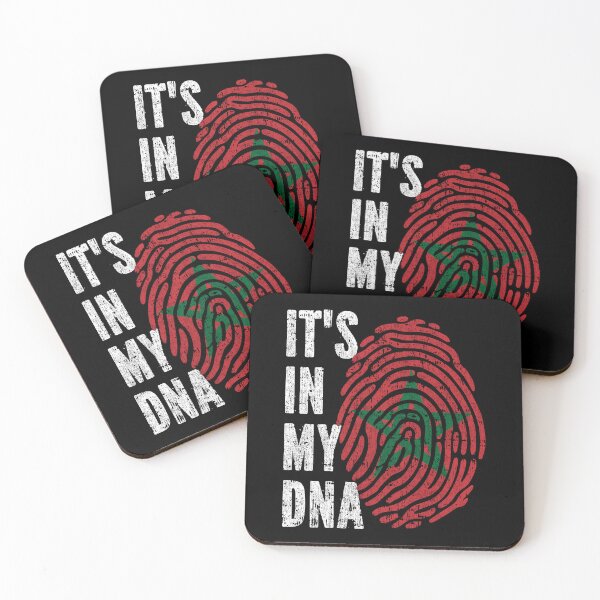 Item preview, IT'S IN MY DNA Morocco Flag Roots designed and sold by CosmoKitsch.