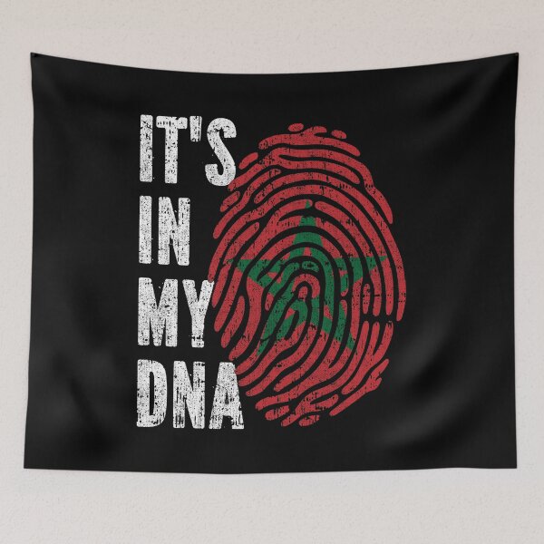 Item preview, IT'S IN MY DNA Morocco Flag Roots designed and sold by CosmoKitsch.