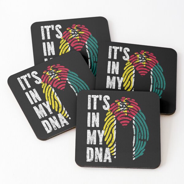 Item preview, IT'S IN MY DNA Mozambique Flag Roots designed and sold by CosmoKitsch.