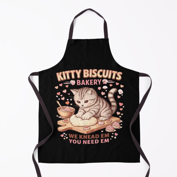 Item preview, Cute Baking Cat Illustration – Kitty Biscuits Bakery Funny Cat Lover designed and sold by Blastive .