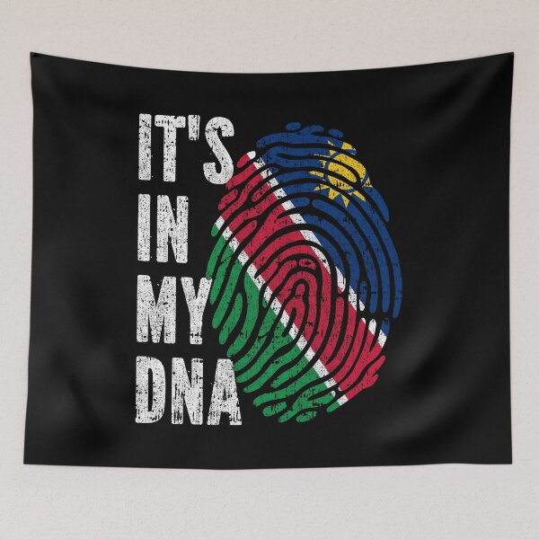 Item preview, IT'S IN MY DNA Namibia Flag Roots designed and sold by CosmoKitsch.