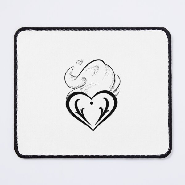 Item preview, Ornamental sacred heart surrounded by plumes of smoke designed and sold by CleyVonSlay.
