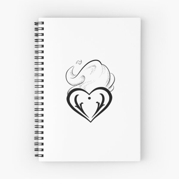 Item preview, Ornamental sacred heart surrounded by plumes of smoke designed and sold by CleyVonSlay.