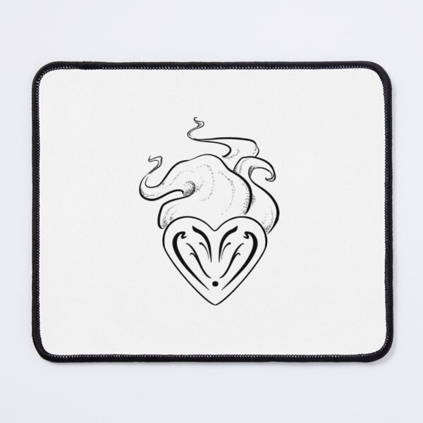 Item preview, Ornamental sacred heart, plumes of smoke designed and sold by CleyVonSlay.
