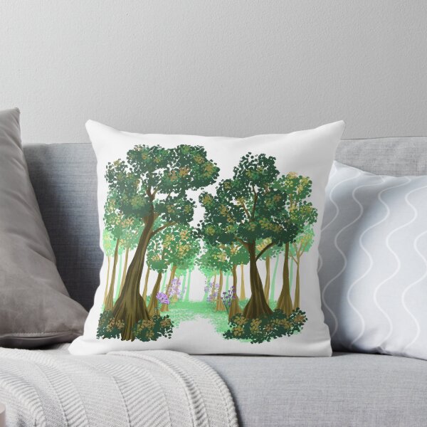 Aperçu de l'œuvre Lush Green Trees Woodland Landscape créée et vendue par INOKAD.