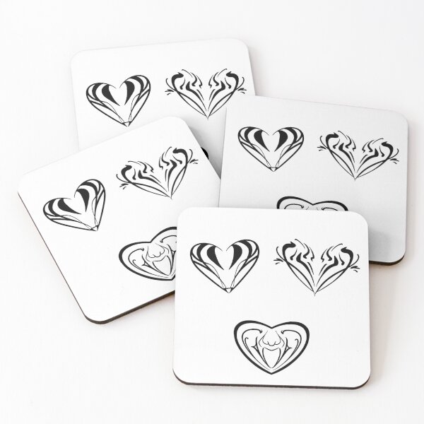 Item preview, Cat, badger and Maleficent hearts! designed and sold by CleyVonSlay.