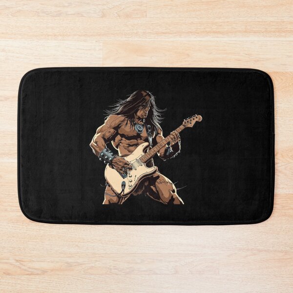 Item preview, barbarian guitarist designed and sold by nerdyrock.