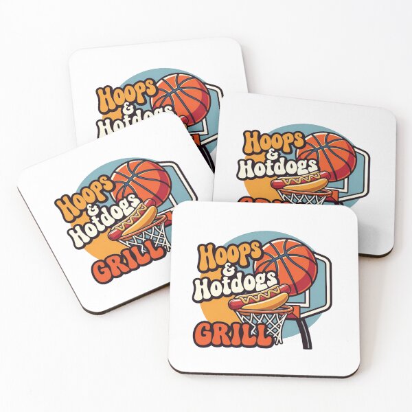 Item preview, Hoops & Hotdogs Grill designed and sold by RisingWolfStudio.