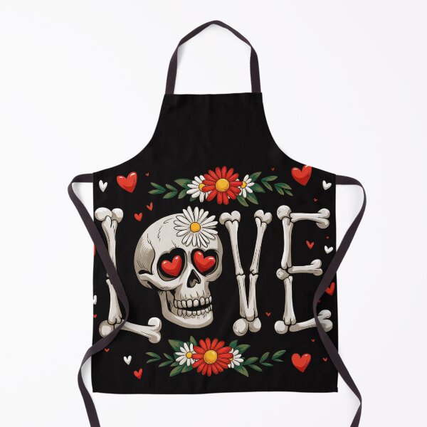 Item preview, Love Bones – Cute Skeleton Typography with Flowers & Hearts | Valentine Shirt designed and sold by Stuff-and-Smile.