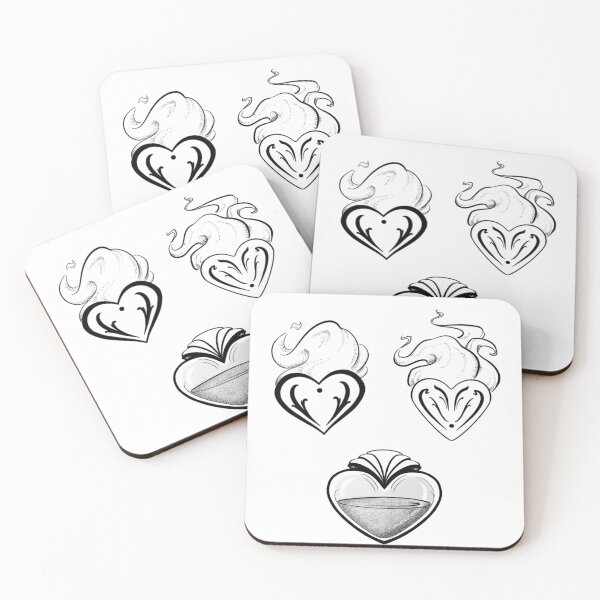 Item preview, Sacred hearts, love potion, and flames designed and sold by CleyVonSlay.