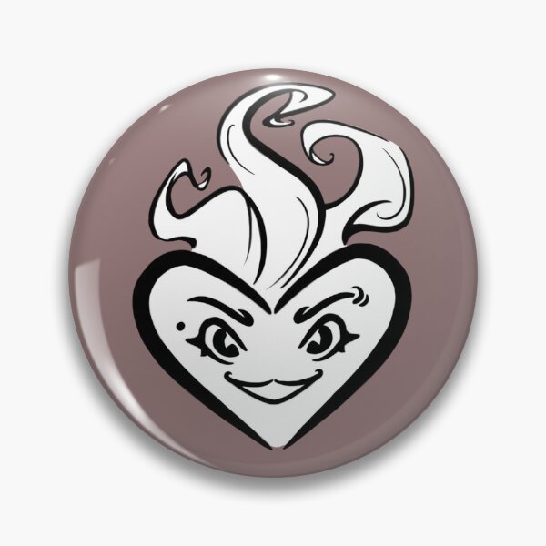 Item preview, Sacred heart ablaze with a small, mischievous face designed and sold by CleyVonSlay.